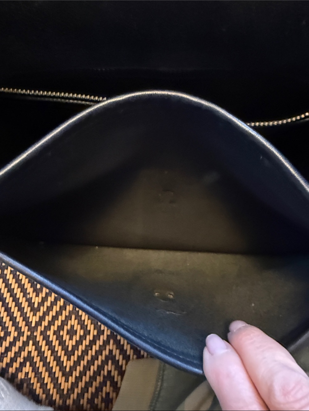 Vintage Coach LOGAN BAG 9907 black with brass - Picture 12 of 14